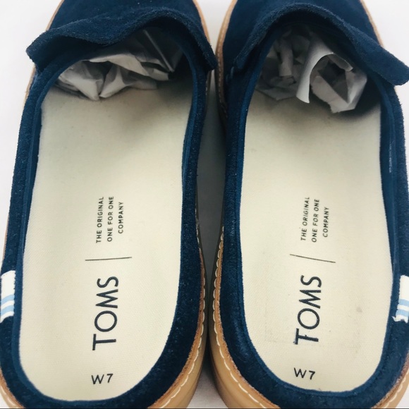 NWT!! TOMS Sunrise Suede Mule Sneakers - Picture 7 of 11